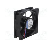 Fan: DC; axial; 12VDC; 80x80x25mm; 69m3/h; 32dBA; ball bearing | 8412N  | 8412N