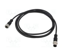 Cable: for sensors/automation; PIN: 5; M12-M12; 2m; plug; plug; 60V | M12A05ML12AFLSB002  | M12A05ML-12AFL-SB002