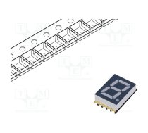 Display: LED; 7-segment; 10mm; 0.39"; No.char: 1; yellow; 30mcd; SMD | OPS-S3911LY  | OPS-S3911LY-GW
