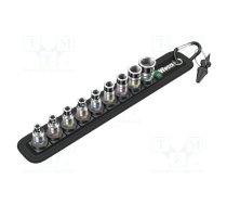 Wrench-set; 6-angles,socket spanner; 1/4"; 9pcs. | WERA.BELT/A1 | 05003880001