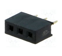 Connector: pin strips; socket; female; PIN: 3; straight; 2mm; THT | ZL265-3SG  | DS1026-01-1*3S8BV