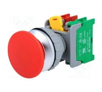 Switch: push-button; 30mm; Stabl.pos: 1; NC + NO; red; IP65; XE30 | XE30-1-O/C-R  | XE30-1O/C R