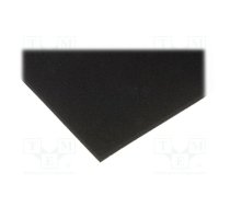 Conductive foam; ESD; L: 550mm; W: 350mm; Thk: 10mm; black | PRT-STNBSF64  | STNBSF64