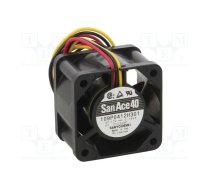 Fan: DC; axial; 12VDC; 40x40x28mm; 19.2m3/h; 37dBA; ball bearing | 109P0412H301  | 109P0412H301