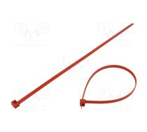 Cable tie; L: 365mm; W: 7.6mm; polyamide; 670N; red; Ømax: 100mm | T150R-H-RD  | 116-15012