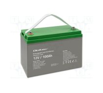 Re-battery: acid-lead; 12V; 100Ah; AGM; maintenance-free | ACCU-HP100-12/Q | 53038