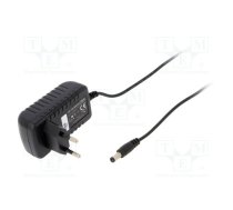 Power supply: switched-mode; mains,plug; 24VDC; 0.5A; 12W; Plug: EU | CLW-1224-W2E-EB  | CLW-1224-W2E-EB