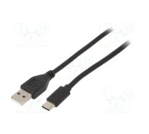 Cable; USB 2.0; USB A plug,USB C plug; gold-plated; 1.8m; black | CCP-USB2-AMCM-6  | CCP-USB2-AMCM-6