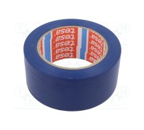 Tape: warning; blue; L: 33m; W: 50mm; self-adhesive; Thk: 0.15mm; 160% | TESA-60760/BL | 60760-00093-16