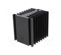 Heatsink: extruded; for one phase solid state relays; black | RAD-SSRT-80  | RAD-SSRT-80