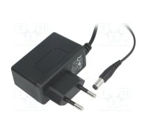 Power supply: switched-mode; mains,plug; 24VDC; 0.5A; 12W; Plug: EU | SGA12E24-P1J  | SGA12E24-P1J