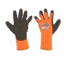 Protective gloves; Size: 9,L; orange; acrylic,latex; Thermo | WG-380-L/09  | 53759