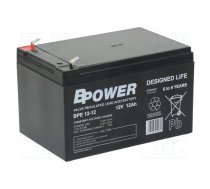 Re-battery: acid-lead; 12V; 12Ah; AGM; maintenance-free; 3.8kg; BPE | ACCU-BPE12-12T1/BP  | BPE 12-12 T1
