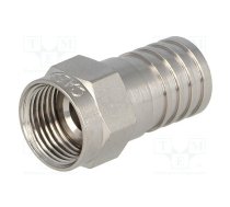 Plug; F; male; straight; 75Ω; RG6; crimped (hex); for cable | F-56-ALM  | 99901410 F-56-ALM 4.9/8.4