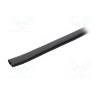 Hole and edge shield; PVC; L: 10m; black; H: 9.5mm; W: 6.5mm | UT-4.3.01-10M  | UT-4.3.01