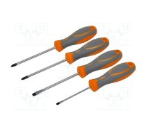 Kit: screwdrivers; Pozidriv®,slot; 4pcs. | AV-05011  | AV05011