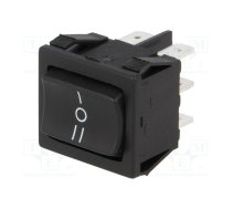 ROCKER; DP3T; Pos: 3; ON-OFF-ON; 10A/250VAC; 10A/28VDC; black; 8650 | AE-H8670VBAAB | H8670VBBB141W