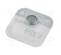 Battery: silver; coin,V329; 1.55V; 37mAh; non-rechargeable; 1pcs. | BAT-V329MF | 20329