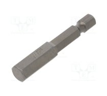 Screwdriver bit; hex key; HEX 8mm; 1/4"; Overall len: 50mm | WIHA.04198 | 04198