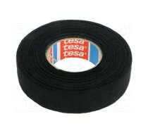 Tape: textile; W: 19mm; L: 15m; Thk: 0.3mm; Automotive; black; 105°C | TESA-51608-19/15  | 51608-00003-00