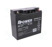 Re-battery: acid-lead; 12V; 18Ah; AGM; maintenance-free; 5.6kg; BPE | ACCU-BPE18-12/BP  | BPE 18-12