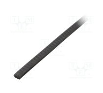 Hole and edge shield; PVC; L: 10m; black; H: 9mm; W: 6mm; industrial | UR-4.9.01-10M  | UR-4.9.01