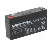 Re-battery: acid-lead; 6V; 1.2Ah; AGM; maintenance-free; EP | ACCU-EP1.2-6/EUR  | EP 1,2-6