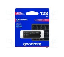 Pendrive; USB 3.0; 128GB; R: 60MB/s; W: 20MB/s; black; USB A | UME3-1280K0R11 | UME3-1280K0R11