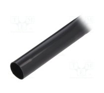 Insulating tube; PVC; black; -20÷125°C; Øint: 14mm; L: 10m; UL94V-0 | PVC125-14-BK-10  | PVC125-14-BK-10