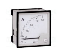 Ammeter; on panel; I AC: 0÷250A; Class: 1.5; 50÷60Hz; Features: 90° | AM-I-3-5-250-CE  | AM-I-3-5-250-CE