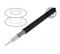 Wire: coaxial; RG-H58CU; stranded; Cu; PE; black; 5.4mm | RG-H58C/U  | 40191