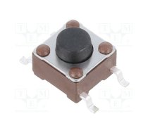 Microswitch TACT; SPST-NO; Pos: 2; 0.05A/24VDC; SMT; none; 1.57N | 4-1437565-1  | 4-1437565-1
