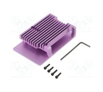 Enclosure: for computer; Raspberry Pi 4 B; aluminium; violet | ODS-15889  | ODS-15889