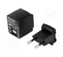 Power supply: switching; mains,plug-in; 5VDC; 2.4A; 12W; 75% | ZSI5/2.4A-USB-MP  | SYS1529-1205-EU-USB