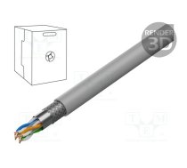 Wire; SF/UTP; Cat 6; 4x2x26AWG; Cu; stranded; LSZH; grey; 305m | DK-1633-P-305 | DK-1633-P-305