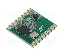 Module: RF; FM transceiver; ASK,FSK,GFSK,OOK; 142÷1050MHz; SPI | RFM26W-433S2  | RFM26W-433S2