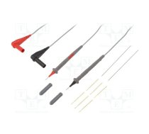 Test leads; Inom: 3A; Len: 1m; red, black, gray | POM-6341  | 6341