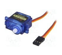 Motor: servo; 4.8÷6VDC; micro; analogue; 22x12.5x29.5mm; polyamide | DF-SER0006  | SER0006