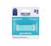 Pendrive; USB 3.2 Gen 1; 32GB; R: 60MB/s; W: 20MB/s; mint; USB A | UME3-0320CRR11 | UME3-0320CRR11