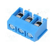 PCB terminal block; angled 90°; 5mm; ways: 3; on PCBs; 1.5mm2; 16A | XY301V-3P+  | XY301V-3P+ (5.00)