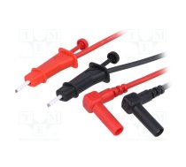 Test leads; Urated: 300V; Len: 1m; test leads x2; red and black | PCM-W2  | PCM W2