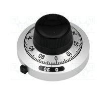 Precise knob; with counting dial; Shaft d: 6.35mm; Ø46mm | H-46-6A  | H-46-6A