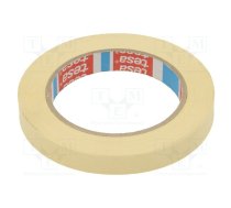 Tape: masking; W: 15mm; L: 50m; Thk: 0.125mm; 10%; natural rubber | TESA-4323-15-50M  | 04323-00005-00