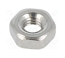 Nut; hexagonal; M2,5; 0.45; A2 stainless steel; H: 2mm; 5mm; DIN 934 | M2.5/D934-A2  | M2.5/D934-A2