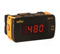 Voltmeter; digital,mounting; VAC: 50÷480V; on panel; True RMS; LED | MV15-230V-CE  | MV15-230V-CE