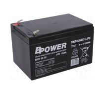 Re-battery: acid-lead; 12V; 12Ah; AGM; maintenance-free; 3.8kg; BPE | ACCU-BPE12-12/BP  | BPE 12-12 T2