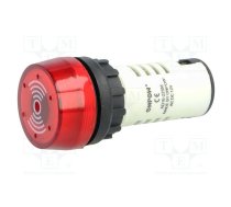 Signaller: sound; 80dB; Illumin: none; IP40; Ø22mm; max.6mm; plastic | AD16-BUZZER/220V  | AD16-22SM/220V