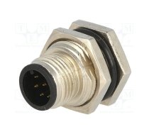 Connector: M12; socket; PIN: 8; male; A code-DeviceNet / CANopen | 12-08PMMS-SF8001  | M12A-08PMMS-SF8001