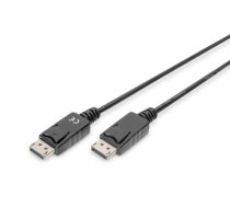 Connection Cable DisplayPort with snaps 1080p 60Hz FHD Type DP / DP M / M black 3m | AKASSVD00000048  | 4016032328513 | AK-340103-030-S