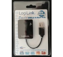 HUB USB 2.0 4-Ports 'Smile' - black UA0139 | NULLIUA0139  | 4052792029765 | UA0139